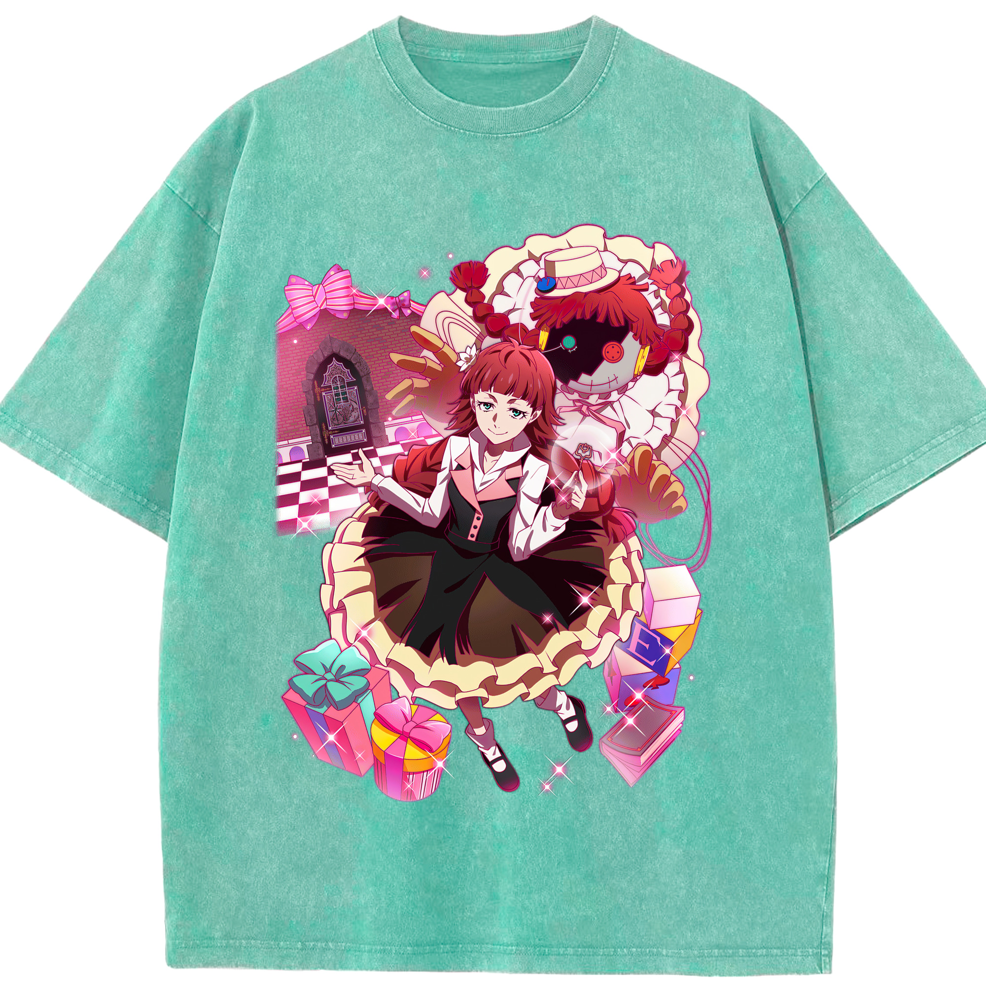 （画像用） 文豪ストレイドッグス Bungo Stray Dogs 綿100% ヴィンテージ風 半袖Tシャツ（フロントプリント）